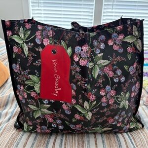 Vera Bradley Reusable Shopping Bag - Winter Berry pattern